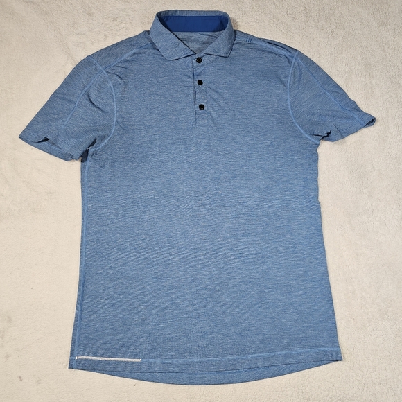 lululemon athletica Other - Lululemon Evolution Soft Short Sleeve Polo Shirt Blue